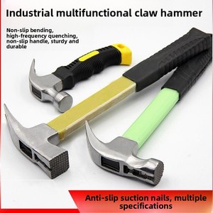 Marteau <span class=keywords><strong>de</strong></span> charpentier avec bord magnétique, marteau à griffes antidérapant, absorption des clous, angle droit, outil <span class=keywords><strong>de</strong></span> qualité supérieure - Product Image 4