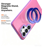 Étui magnétique coloré et robuste pour Samsung S26 Ultra S25 S24 FE Plus 360 °   Coque hybride antichoc avec béquille et protection contre les chutes
