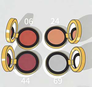 Rubor de Maquillaje de Alta Calidad de Marcas Populares, Rubor en Polvo Vegano Pigmentado con Brillo Rosa, Paleta de Rubor Vegano Sedoso - Product Image 2