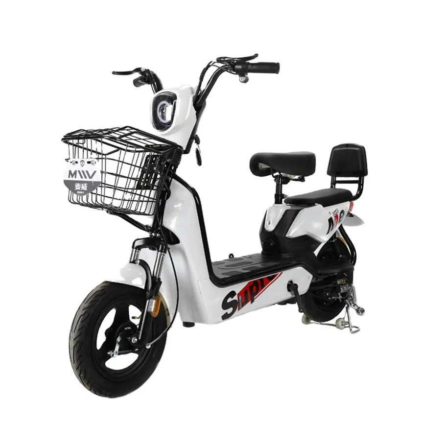 2023 wuxi çin macev iki koltuk elektrikli scooter 48V 350W ucuz elektrikli bisiklet pedallar ile