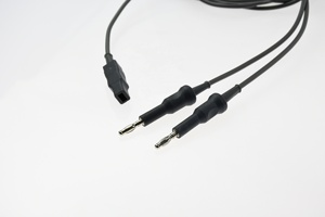 Kls MartinまたはValleylabfor Bovie用の再利用可能な双極鉗子ケーブルシリコンL = 3-m - Product Image 4