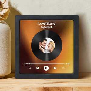 Factory Custom Acrylic Christmas Music MP3 <b>Player</b> Fridge Magnet <b>USB</b> Rechargeable Refrigerator Ornament for Home Decoration - Product Image 1