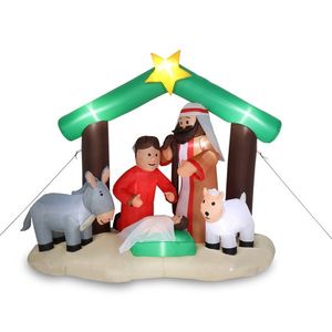 Inflatable Nativity Scene 6ft Outdoor Christmas Yard Decoration With <b>Star</b> <b>Lighted</b> PVC Model D0100HPEBG7 D0100HPEBG7 6ft Inflatab - Product Image 1