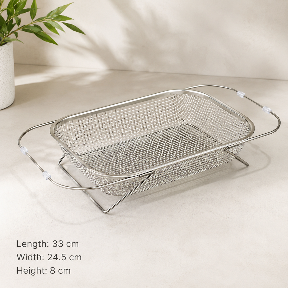 Stainless steel pull basket Medium
