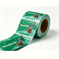 Emballage de barres chocolatées en bâtonnets, écologique, en matériau unique, emballage en film flexible automatique en PP, rouleau imprimé sur mesure