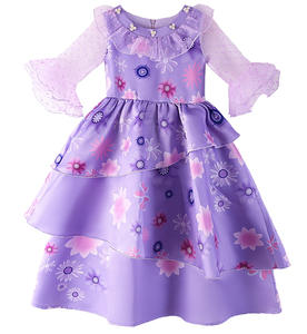 Costume de film télévisé à manches courtes pour filles, robes de cosplay Encanto pour Noël sacré - Product Image 1