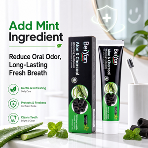 Pasta Dental de Carbón Vegetal 100g, Blanqueadora, Refresca el Aliento y Deja un Sabor a Menta Duradero para la Higiene Dental Diaria, Venta de Fábrica - Product Image 2