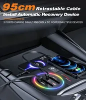 Estación de carga para coche Vtear de 120W con múltiples puertos, fuente de alimentación, accesorios de decoración interior para BMW X3 G01 IX3 G08 2018-2024
