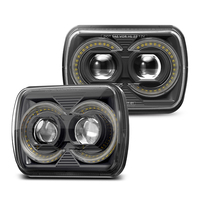 Phare LED de projecteur 120W le plus lumineux 5x7 7x6 H4 H6054 H5054 avec DRL pour Jeep YJ Cherokee XJ Ford Chevy GMC Toyota