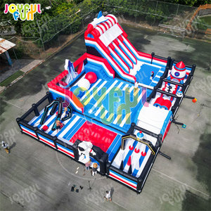 Parc gonflable JOYFUL FUN sur le thème des jeux classiques, aire de jeux gonflable extérieure pour enfants - Product Image 6