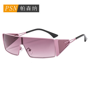 Psn Shield <b>Sunglasses</b> Metal Frame <b>Gradient</b> Lens UV400 Outdoor Sports Unisex Adult - Product Image 1