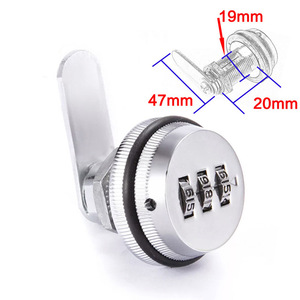 AJF <strong>3</strong>-Digit <strong>Combination</strong> Mailbox <strong>Lock</strong> 7/8&quot; Rotary Tongue Cam <strong>Lock</strong> for Cabinet Drawer - Product Image 2