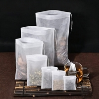 Sachets filtrants en tissu non tissé en gros, pochettes à cordon de taille personnalisée pour bain de pieds aux herbes chinoises et bain aux herbes