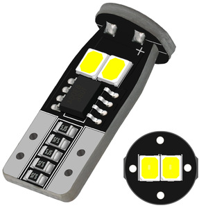 Ampoule LED Canbus T10 W5W 194 168 sans erreur, T10 6smd 2835 Canbus, blanc, rouge, jaune, bleu, éclairage intérieur, éclairage de plaque d'immatriculation - Product Image 3