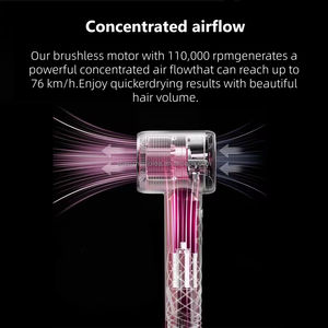 Sèche-cheveux professionnel 1600W à moteur BLDC haute vitesse, ionique, de haute qualité, sans pales - Product Image 4