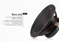 Barre de Son Sono Disco S-15 15 Pouces, Équipement Audio avec Subwoofer Basses Passives Amplifiées