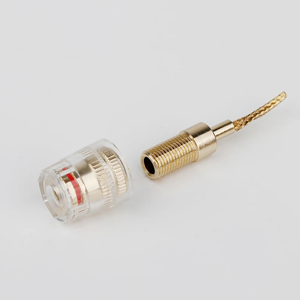 2 מ "מ סיכה ל 4 מ מ" מ בננה נקבה טהור מצופה זהב 24 קראט תקע כבל עבור מסופי רמקול מחבר חוט היפי - Product Image 4