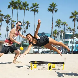 Verão ao ar livre jogo Roundnet spike praia jogo conjunto Lawn Beach Volleyball Slam Ball Game Set para Outdoor Team Sports