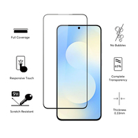 Protection d'écran en verre trempé A57 à couverture complète Protection d'écran en verre anti-rayures pour Samsung Galaxy A57