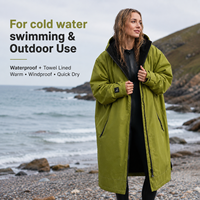 Robe de bain imperméable pour l'extérieur, robe de change pour la natation en eau froide, fabricant de ponchos de surf OEM