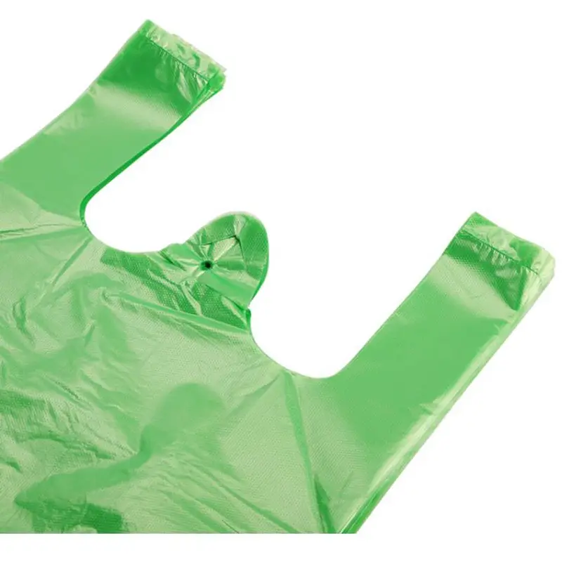 2022 vendita calda all'ingrosso sacchetti della spesa personalizzati riutilizzabili all'ingrosso di diverse dimensioni T-Shirt Shopping sacchetti di plastica