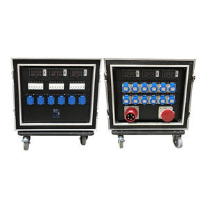 Distributor Daya Ava Stage Power Waterproof 63A 3 Fase DMX512, Distributor Daya 12 Saluran - Product Image 1