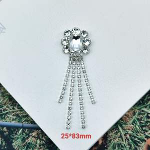 Super Fairy Full Diamond Long Fransen Bling Butterfly Junk Telefon Fall Charms Metall Patch Klavier farbe Kleidung Haarschmuck - Product Image 4