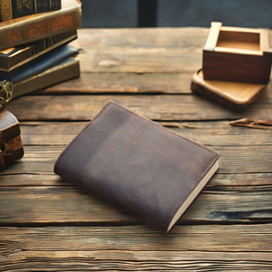 <span class=keywords><strong>Handmade</strong></span> <span class=keywords><strong>A5</strong></span> Dark Brown <span class=keywords><strong>Leather</strong></span> Journal Bìa cổ điển Du lịch Nhật ký Quyển phác thảo Bìa cá nhân da bò Bìa quà tặng cho anh ta/cô ấy - Product Image 6