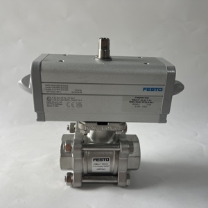 Vanne à boisseau sphérique pneumatique neuve d'origine VZBA-1/2''-GG-63-T-22-F0304-V4V4T-PP15-R-90-C - Product Image 1