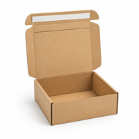 Boîte d'expédition en carton auto-adhésive recyclable, impression personnalisée du logo, emballage en carton ondulé pour vêtements, cadeaux et électronique