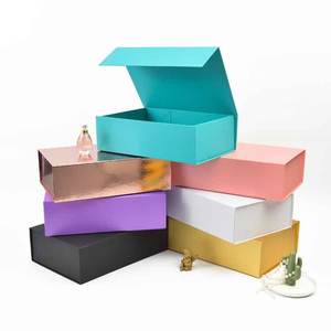 Caja de regalo de bebé de velas de papel plegable de cartón de embalaje magnético de lujo caliente personalizado <span class=keywords><strong>para</strong></span> recién nacido - Product Image 4