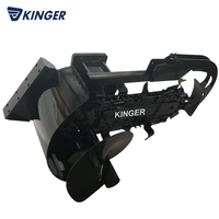 KINGER tractor hidráulico trencher archivo adjunto mini Trencher máquina para la venta