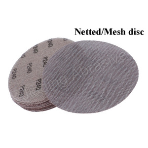 Disques abrasifs à mailles de 6 pouces, crochet et boucle, grain 80 100 120 150 320 tampons de ponçage à mailles sans poussière ponceuse à filet abrasif - Product Image 2