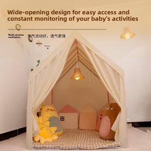 Carpa de Juego Plegable para Niños, Castillo de Princesa, Base Secreta para Niños y Niñas, Interior y Exterior, con Tela de Poliéster - Product Image 3