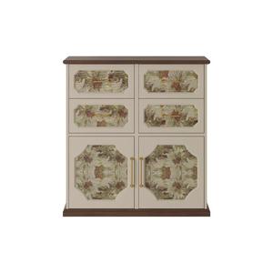 ตู้ลิ้นชักไม้จริงลายเรโทรสไตล์คันทรี 5 ชั้น สำหรับเก็บของ ใช้ในห้องนั่งเล่น ห้องนอน ภายในบ้าน - Product Image 5