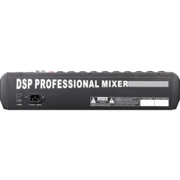 Console de mixage GM12 avec 12 entrées ligne, 10 canaux micro, 2 bus de groupe, carte son USB et Bluetooth pour sonorisation en direct