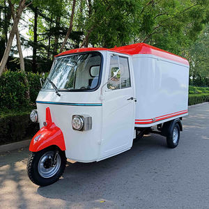 220 В Электрический концессионный прицеп мобильный кухонный грузовик для еды Мороженое и кофе мобильный бар тележка с трехколесным колесом - Product Image 2