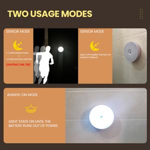 Nueva Lámpara de Pared LED con Sensor de Movimiento, Lámpara de Pared Solar Recargable por USB para Interiores, Luz Nocturna de Emergencia para Interiores - Product Image 2