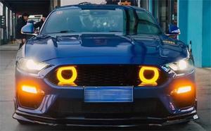 Pour <span class=keywords><strong>Ford</strong></span> <span class=keywords><strong>Mustang</strong></span> <span class=keywords><strong>GT</strong></span> 15-17 uniquement, couvre-pare-chocs avant style Mach 1, conversion et mise à niveau vers MACH 1 - Product Image 5