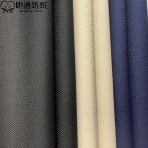 Tela <span class=keywords><strong>de</strong></span> Traje TR al por Mayor, 320g/m, Sarga <span class=keywords><strong>de</strong></span> Viscosa/Poliéster, Teñida Lisa, Elástica, para Trajes <span class=keywords><strong>de</strong></span> <span class=keywords><strong>Hombre</strong></span> - Product Image 3