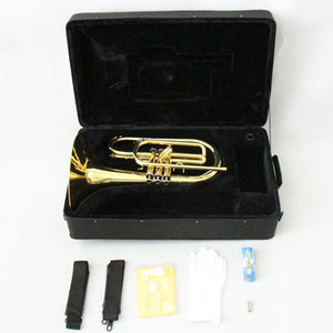 OEM Niveau étudiant de haute qualité pour débutant Corps en laiton laqué or Bb Key <span class=keywords><strong>Mellophone</strong></span> - Product Image 6