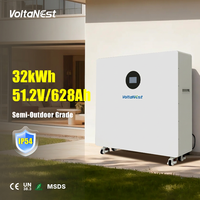 Batterie de stockage d'énergie résidentielle hybride VoltaNest Mobile 628Ah 51.2V 32kWh avec BMS intelligent LiFePO4 et protection IP54 OEM