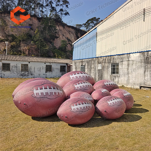 Globo Publicitario Gigante Inflable con Forma <span class=keywords><strong>de</strong></span> Balón <span class=keywords><strong>de</strong></span> Rugby, Fútbol Americano y Fútbol para Eventos Deportivos - Product Image 2
