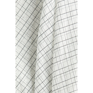 Haut <span class=keywords><strong>de</strong></span> maternité asymétrique en seersucker avec détails cape, col rond et manches longues boutonnées - Product Image 6