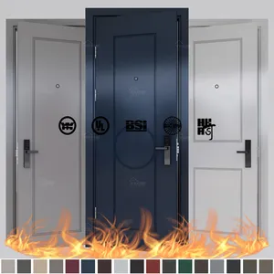 Yohome US UK regulado interno hotel puerta contra incendios BS EN ULC certificación puerta ignífuga de madera BS EN ULC certificado usa Puerta de hotel