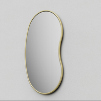 Miroir de salle de bain intelligent mural à commande tactile rotative, éco-responsable, avec cadre en alliage d'aluminium moderne et LED