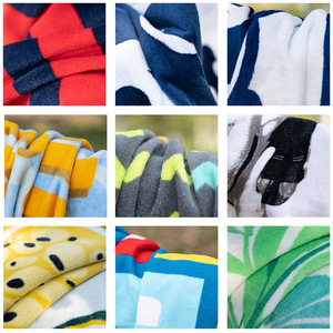 Toallas de Playa de Algodón Puro 70x140cm con Estampado de Dibujos Animados, Lavables a Máquina, Rectangulares, para Uso en la Playa - Product Image 1