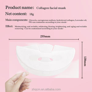 Masque facial blanc laiteux pour femme devient masque facial transparent cristal fendu blanc masque <span class=keywords><strong>de</strong></span> collagène transparent OEMODM - Product Image 3