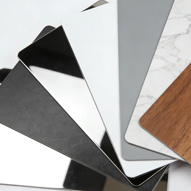 Modern Fireproof PE Coated Aluminum Composite Panel 4mm Metal Cladding Sheets for Interior Construction Wall Decor