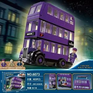 Compatibile con i blocchi da costruzione Lego <span class=keywords><strong>Harry</strong></span> <span class=keywords><strong>Potter</strong></span> Knight Bus - Regalo per bambini: autobus magico da assemblare per scene di strada - Product Image 3